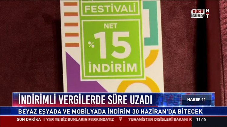 İndirimli vergilerde süre uzadı: Beyaz eşyada ve mobilyada indirim 30 Haziran'da bitecek