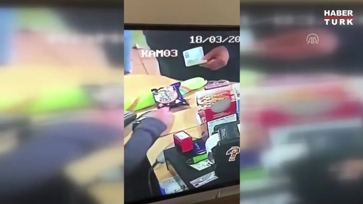 İzmir'de "tırnakçılık" yöntemiyle hırsızlık görüntüleri