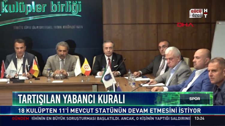 Tartışılan yabancı kuralı: 18 kulüpten 11'i mevcut statünün devam etmesini istiyor