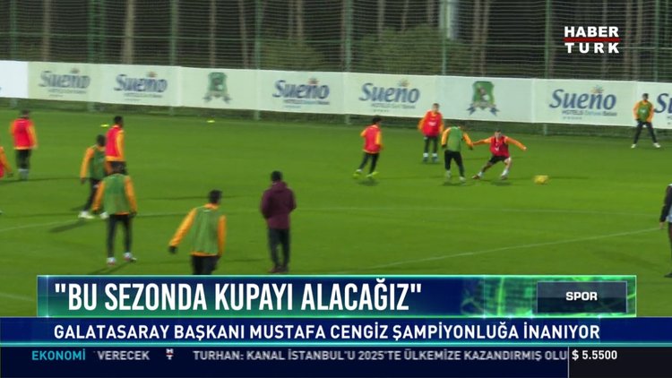 "Bu sezonda kupayı alacağız": Galatasaray başkanı Mustafa Cengiz şampiyonluğa inanıyor