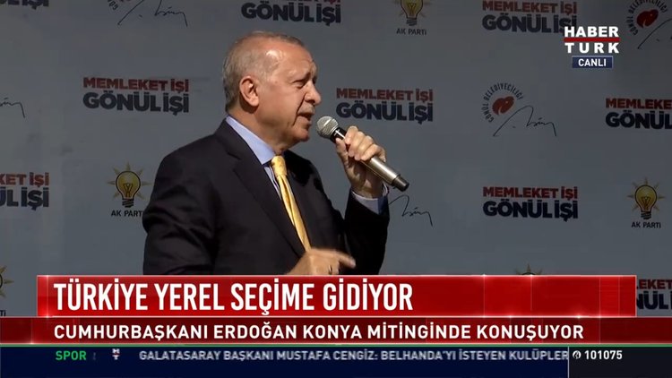 Türkiye yerel seçime gidiyor: Cumhurbaşkanı Erdoğan Konya mitinginde konuşuyor