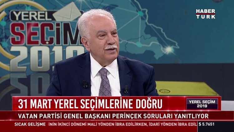 Yerel Seçim 2019 - 23 Mart 2019 (Vatan Partisi Genel Başkanı Doğu Perinçek)