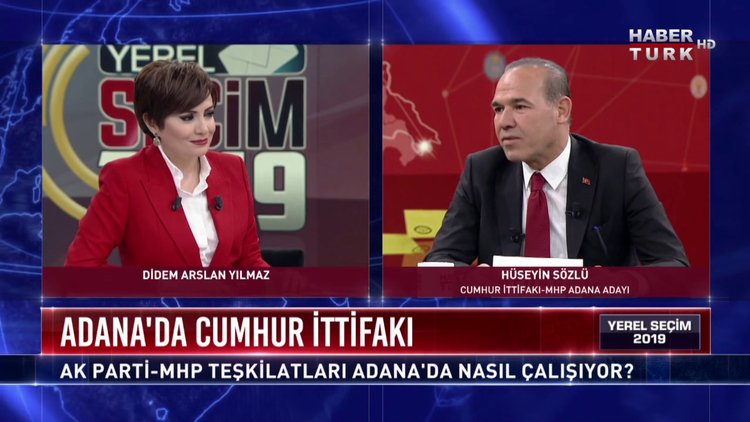 Yerel Seçim 2019 - 25 Mart 2019 (Cumhur İttifakı-MHP Adana Büyükşehir Adayı Hüseyin Sözlü, Cumhur İttifakı-MHP Mersin Büyükşehir Adayı Hamit Tuna)