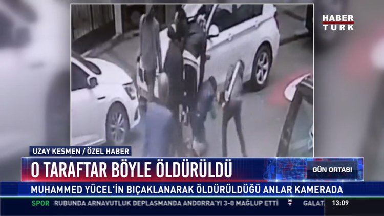 O taraftar böyle öldürüldü: Muhammed Yücel'in bıçaklanarak öldürüldüğü anlar kamerada