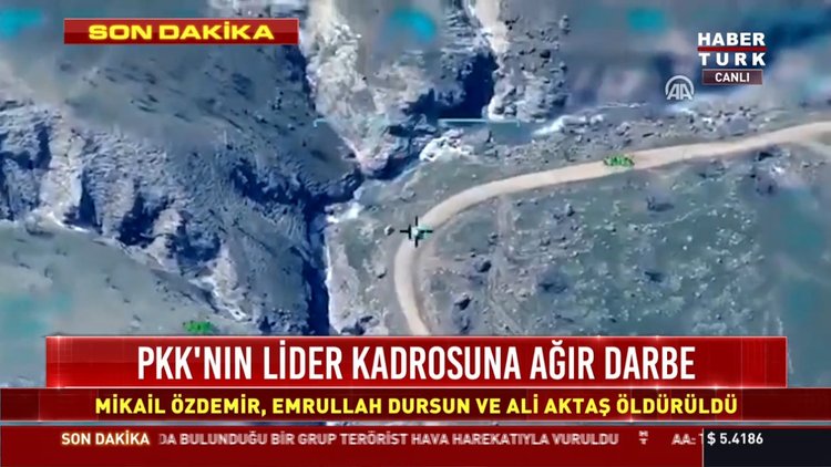 PKK'nın Lider kadrosuna ağır darbe: Rıza ALtun'un da bulunduğu grup hava harekatıyla vuruldu