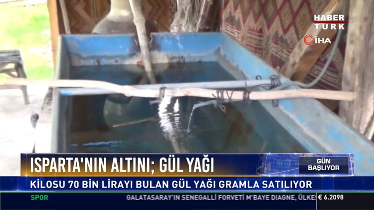Isparta'nın altını; gül yağı: Kilosu 70 bin lirayı bulan gül yağı gramla satılıyor