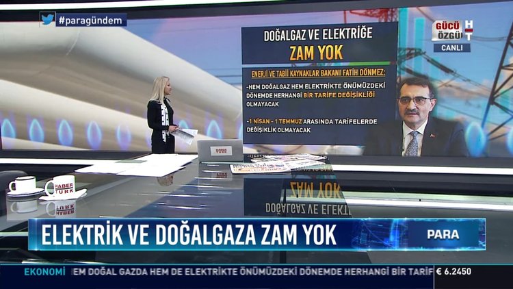 Elektrik ve doğalgaza zam yok