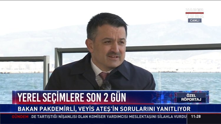 Yerel seçimlere son 2 gün: Bakan Pakdemirli, Veyis Ateş'in sorularını yanıtlıyor