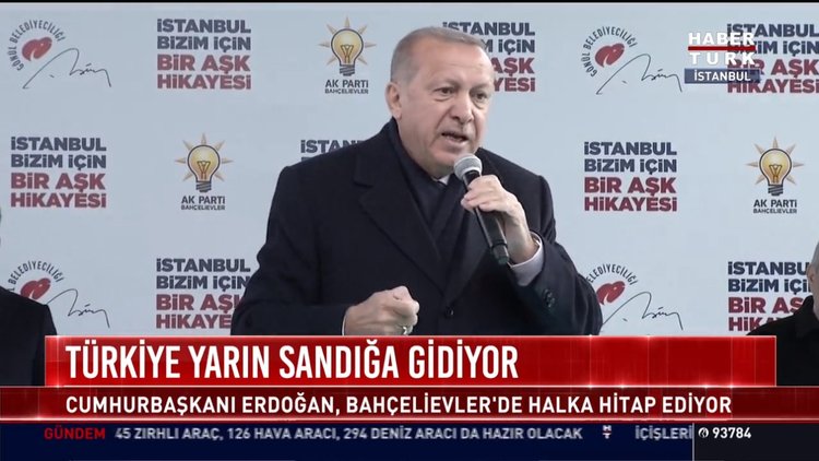 Cumhurbaşkanı Erdoğan Bahçelievler'de