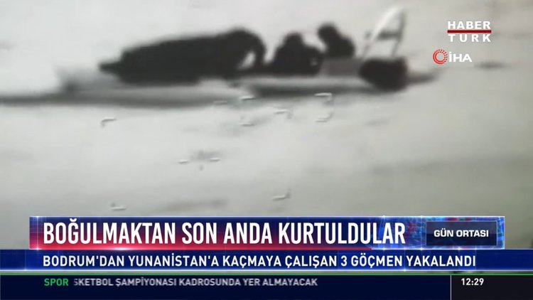 Boğulmaktan son anda kurtuldular: Bodrum'dan Yunanistan'a kaçmaya çalışan 3 göçmen yakalandı
