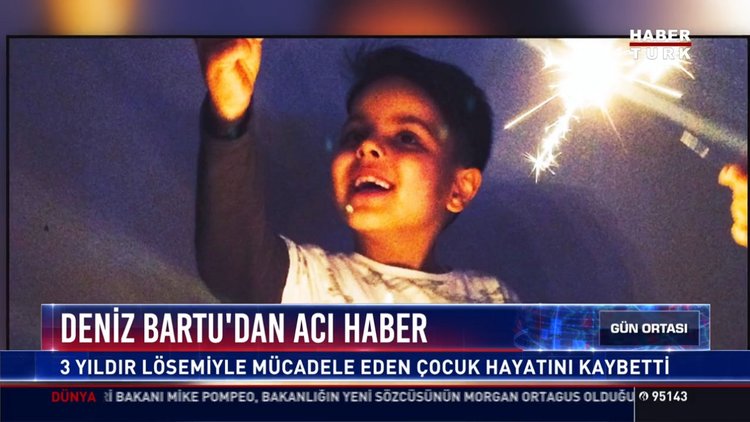 Deniz Bartu'dan acı haber: 3 yıldır lösemiyle mücadele eden çocuk hayatını kaybetti