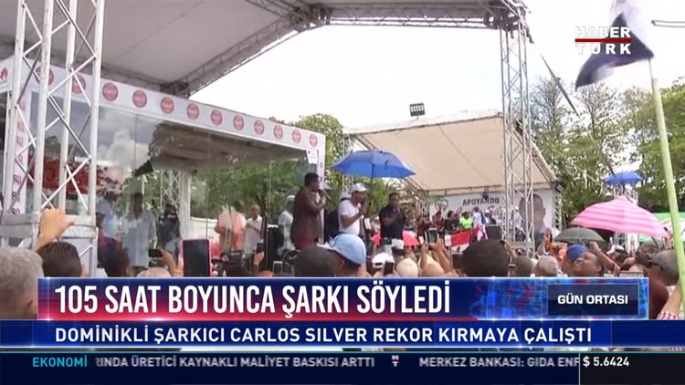 105 saat boyunca şakı söyledi: Dominikli şarkıcı Carlos Sılver rekor kırmaya çalıştı