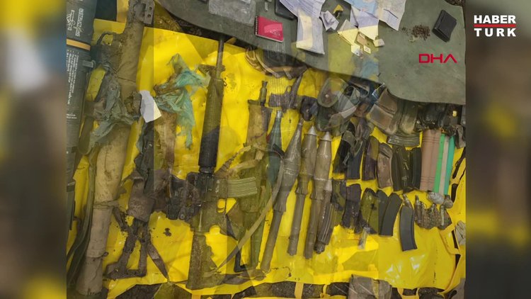 Şırnak'ta 5 teröristin öldürüldüğü bölgede PKK'nın cephaneliği ele geçirildi