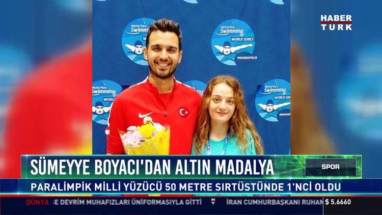 Sümeyye Boyacı'dan altın madalya: Paralimpik milli yüzücü 50 metre sırtüstünde 1'ncı oldu
