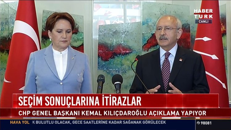 Seçim sonuçlarına itirazlar: CHP Genel Başkanı Kemal Kılıçdaroğlu açıklama yaptı