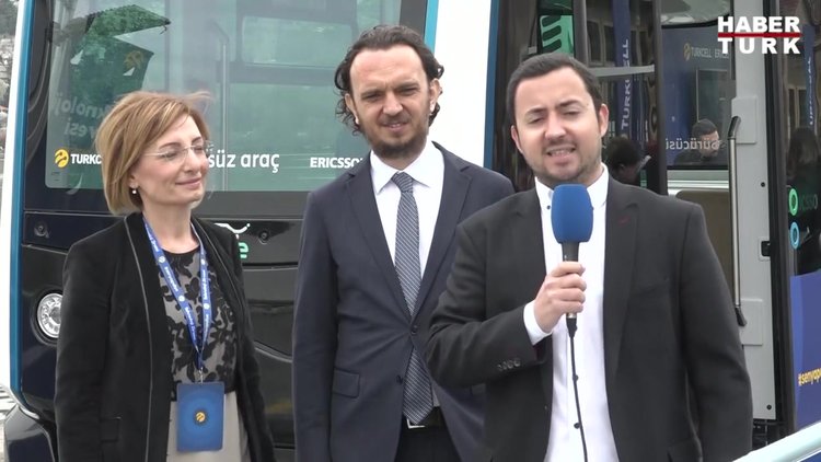 'Sürücüsüz' toplu taşıma aracı Habertürk'te!