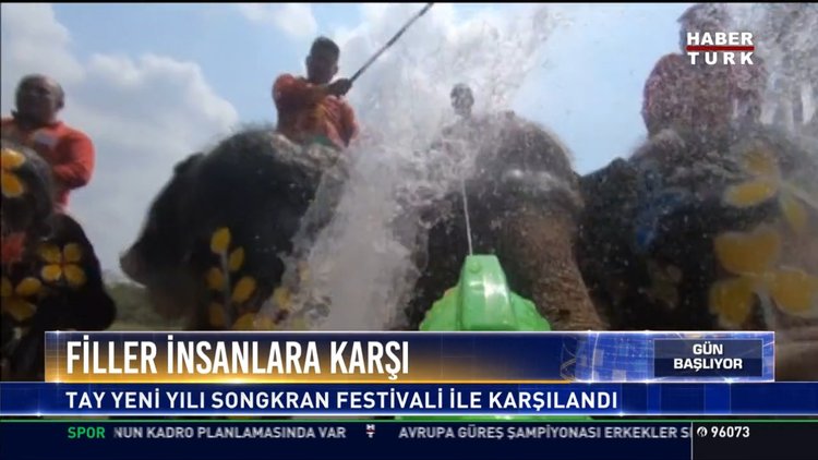 Filler insanlara karşı: Tay yeni yılı Songkran festivali ile karşıladı
