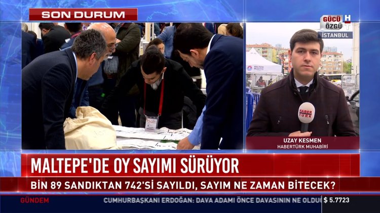 Maltepe'de oy sayımı sürüyor