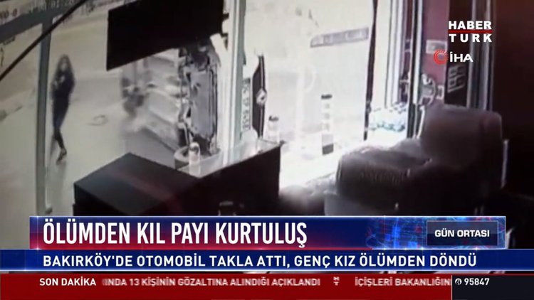 Ölümden kıl payı kurtuluş: Bakırköy'de otomobil takla attı, genç kız ölümden döndüÖlümden kıl payı kurtuluş: Bakırköy'de otomobil takla attı, genç kız ölümden döndü