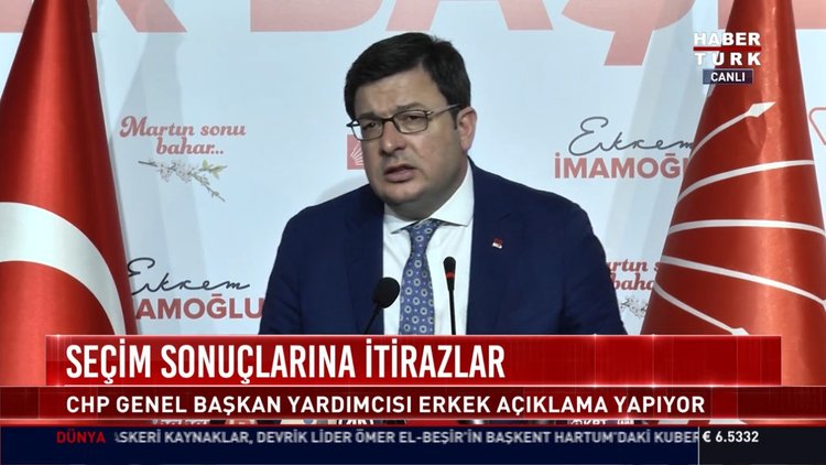Seçim sonuçlarına itirazlar: CHP Genel Başkan Yardımcısı Erkek açıklama yaptı
