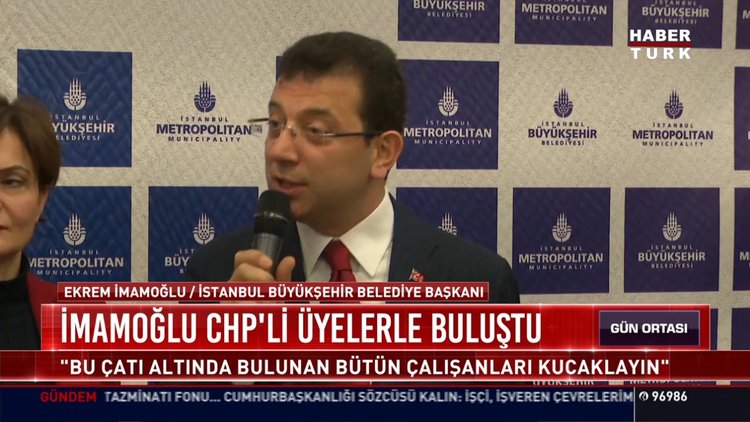 İmamoğlu CHP'li üyelerle buluştu: "Bu çatı altında bulunan bütün çalışanları kucaklayın"