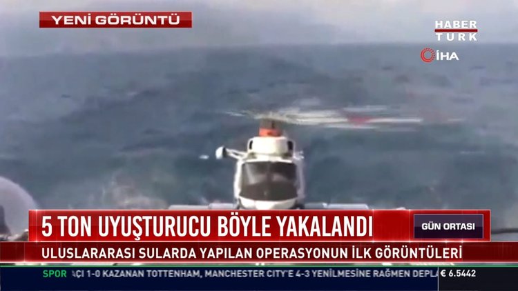 5 ton uyuşturucu böyle yakalandı: Uluslararası sularda yapılan operasyonun ilk görüntüleri