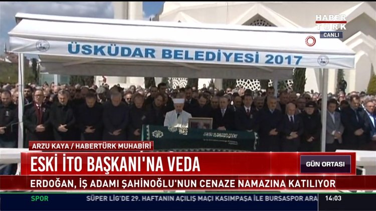 Eski İTO Başkanı'na veda: Erdoğan, İş adamı Şahinoğlu'nun cenaze namazına katıldı