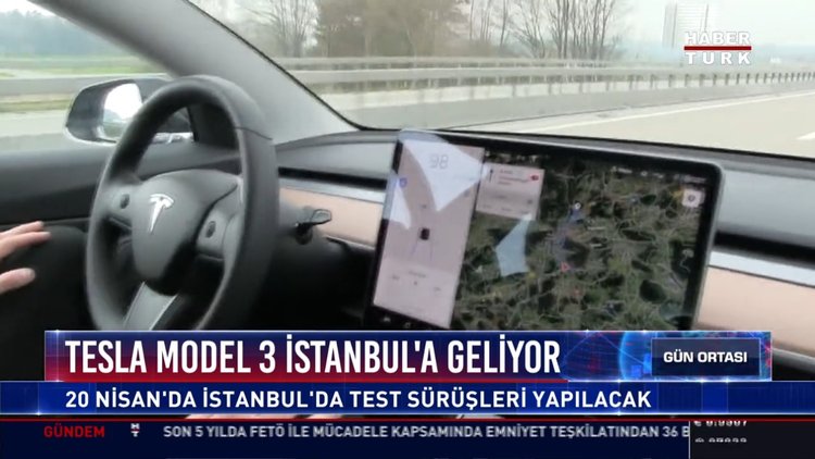 Tesla Model 3 İstanbul'a geliyor: 20 Nisan'da İstanbul'da test sürüşleri yapılacak