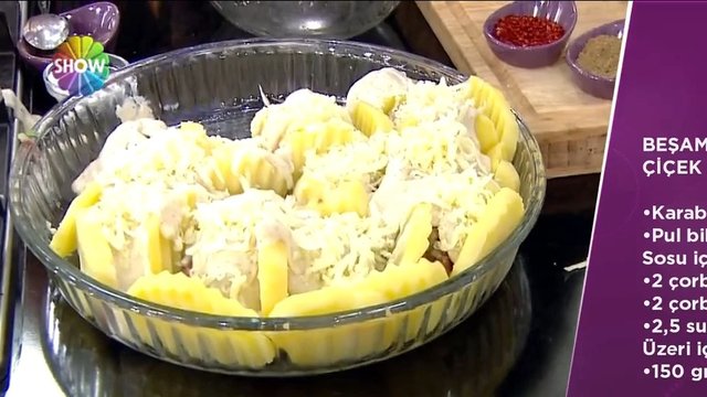 Beşamel Soslu Çiçek Kebap