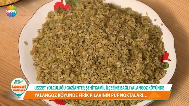 Gaziantep yöresinden Firik Pilavı