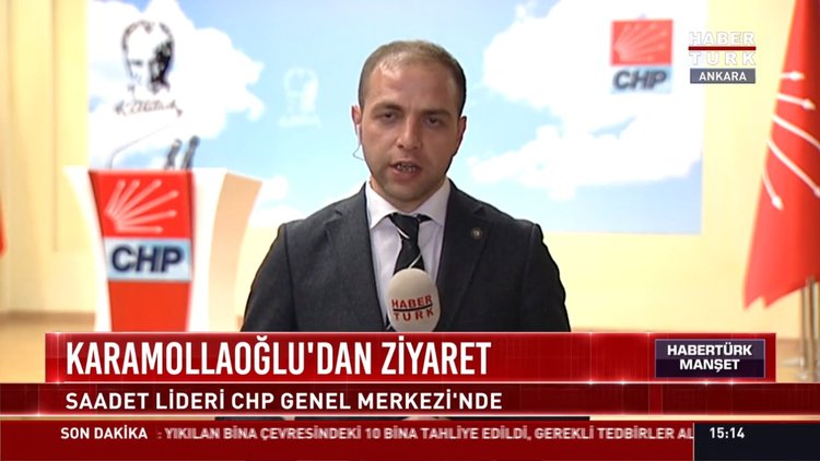 Karamollaoğlu'dan ziyaret: Saadet lideri CHP genel merkezin'nde