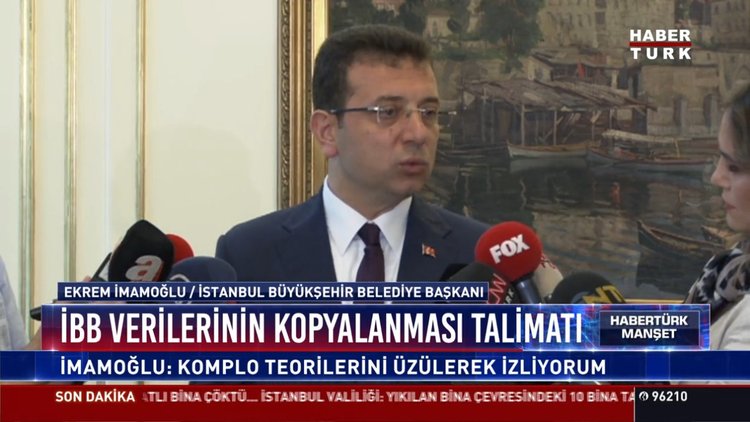 İBB verilerinin kopyalanması talimatı: İmamoğlu: Komplo teorilerini üzülerek izliyorum