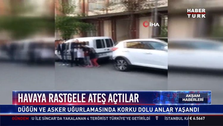 Havaya rastgele ateş açtılar: Düğün ve asker uğurlamasında korku dolu anlar yaşandı