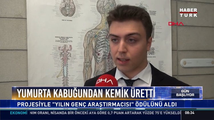 Yumurta kabuğundan kemik üretti: Projesiyle "yılın genç araştırmacısı" ödülünü aldı