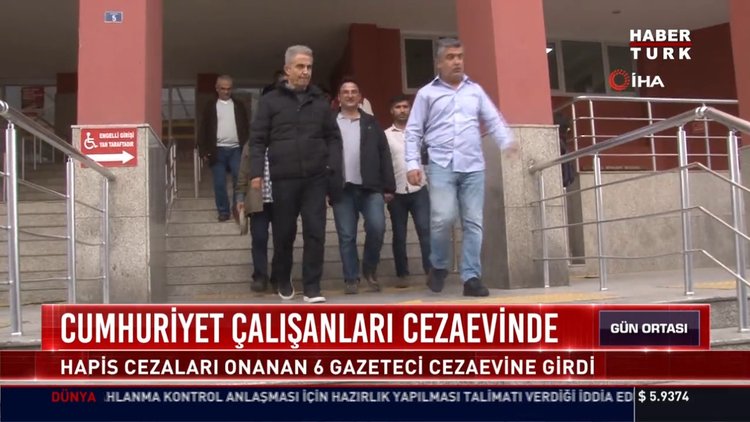 Cumhuriyet çalışanları cezaevinde: Hapis cezaları onanan 6 gazeteci cezaevine girdi
