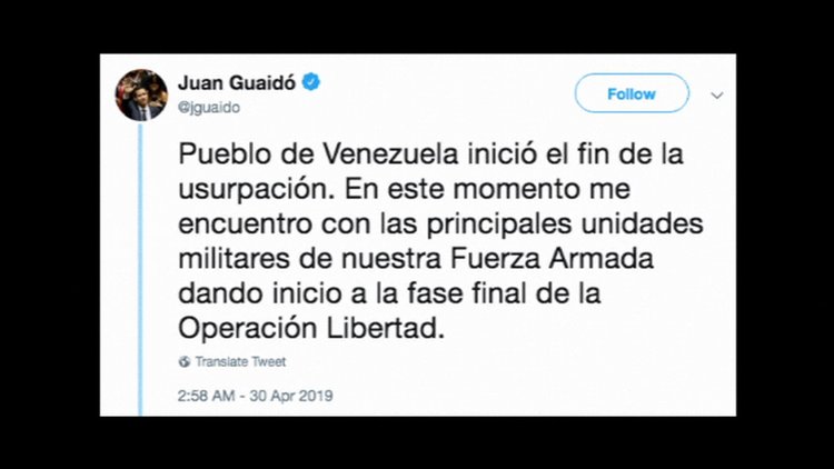 Son dakika: Venezuela'da darbe girişimi!