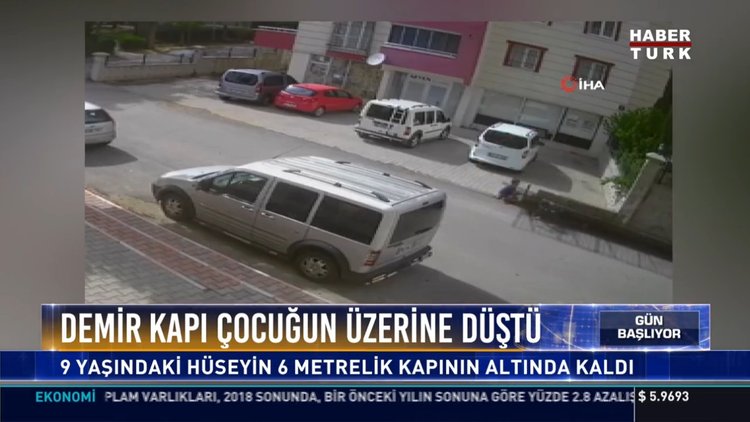 Demir kapı çocuğun üzerine düştü: 9 yaşındaki Hüseyin 6 metrelik kapının altında kaldı