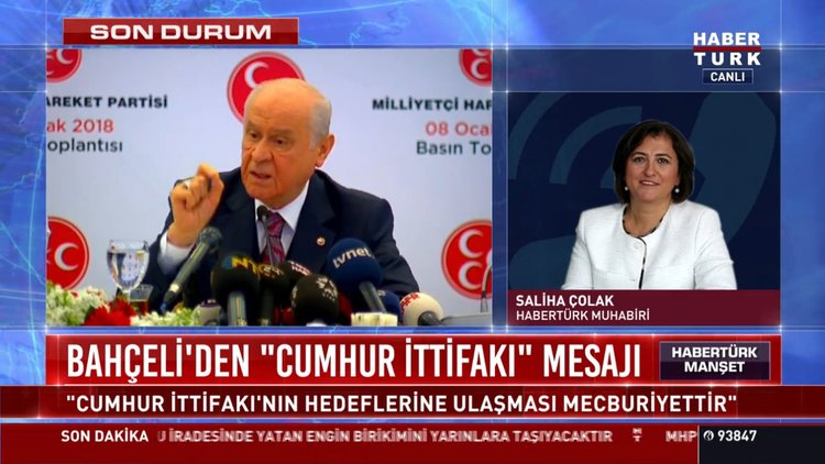 Bahçeli'den Cumhur ittifakı mesajı
