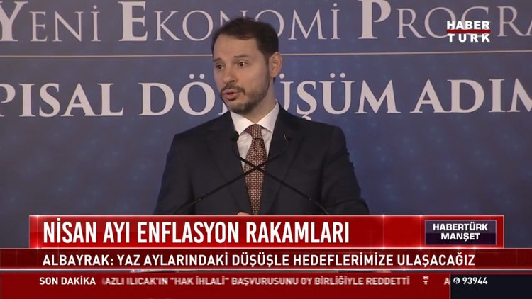 Nisan ayı enflasyon rakamları: Albayrak: Yaz aylarındaki düşüşle hedeflerimize ulaşacağız