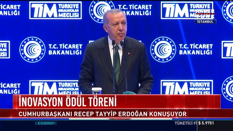 İnavasyon ödül töreni: Cumhurbaşkanı Recep Tayyip Erdoğan konuşuyor
