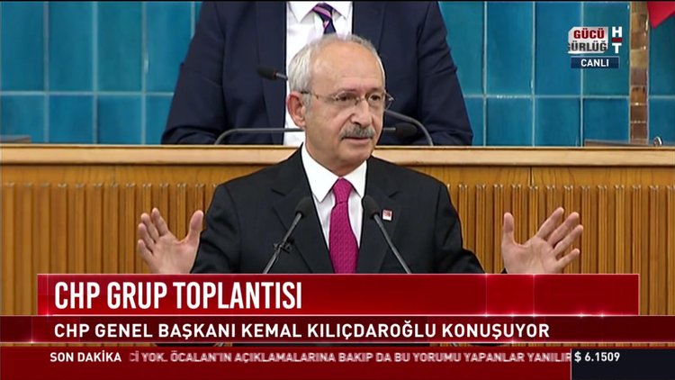 CHP Genel Başkanı Kemal Kılıçdaoğlu CHP Grup Toplantısında konuştu