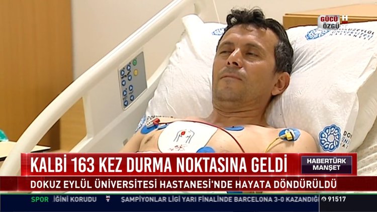 Kalbi 163 kez durma noktasına geldi!