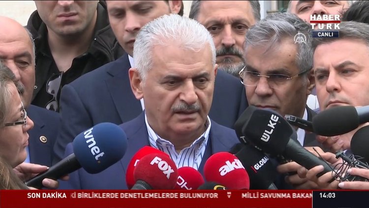 Yıldırım'dan Cuma namazı çıkışında açıklamalar