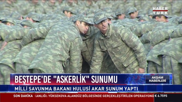 Beştepe'de "askerlik" sunumu: Milli Savunma Bakanı Hulusi Akar sunum yaptı