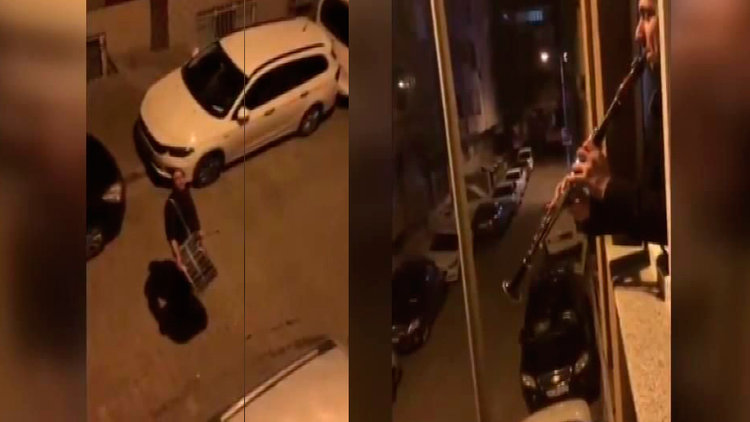 Ramazan davulcusu ile klarnet çalan genç buluşunca...