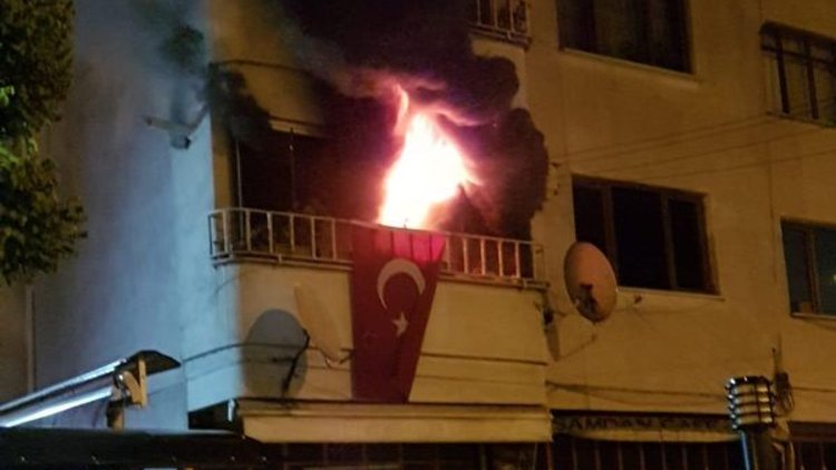 Zonguldak'ta 5 katlı apartmanda korkutan yangın