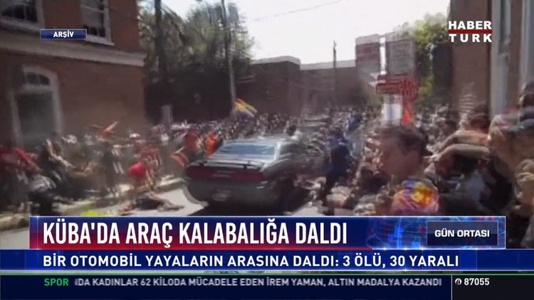 Küba'da araç kalabalığa daldı: Bir otomobil yayaların arasına daldı; 3 ölü, 30 yaralı
