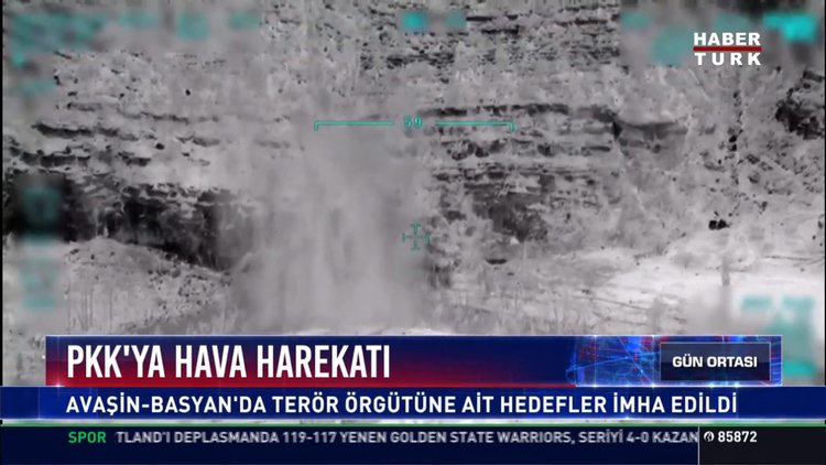 PKK'ya hava harekatı: Avaşin - Basyan'da terör örgütüne ait hedefler imha edildi