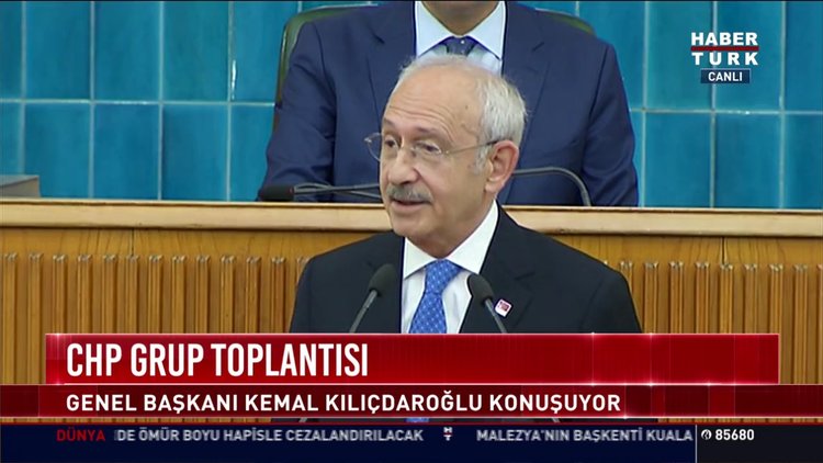 CHP Genel Başkanı Kemal Kılıçdaoğlu grup toplantısında konuştu