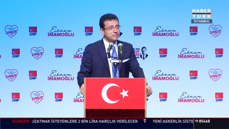 İstanbul seçimleri: Ekrem İmamoğlu seçim kampanyasını açıklıyor